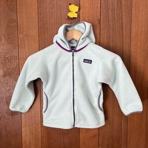 Patagonia Kids Mint Green Fleece Hoodie